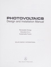 Cover of Photovoltaics: Design and Installation Manual