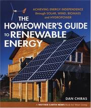 Cover of The Homeowner's Guide to Renewable Energy